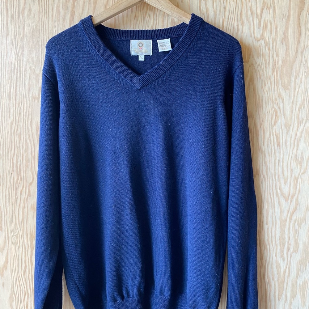 VINTAGE Viyella Wool Men’s V-Neck sweater